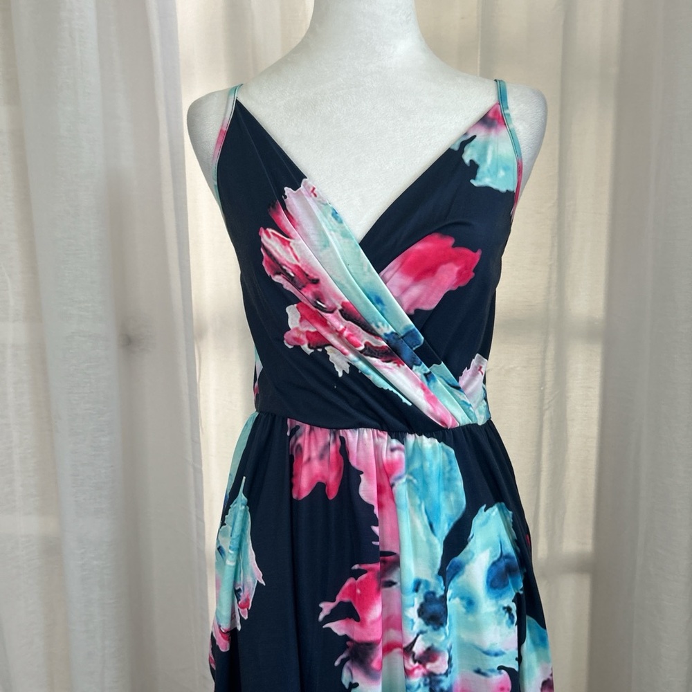 Vibrant Floral Midi Dress
